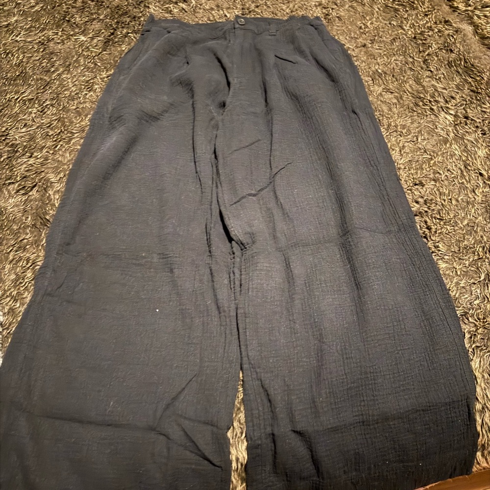 Aerie Cotton Wide Leg Pants